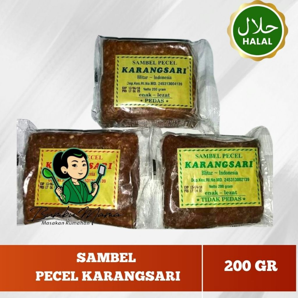 

Sambal Pecel Karangsari 200gr / Sambel Kacang Karang Sari