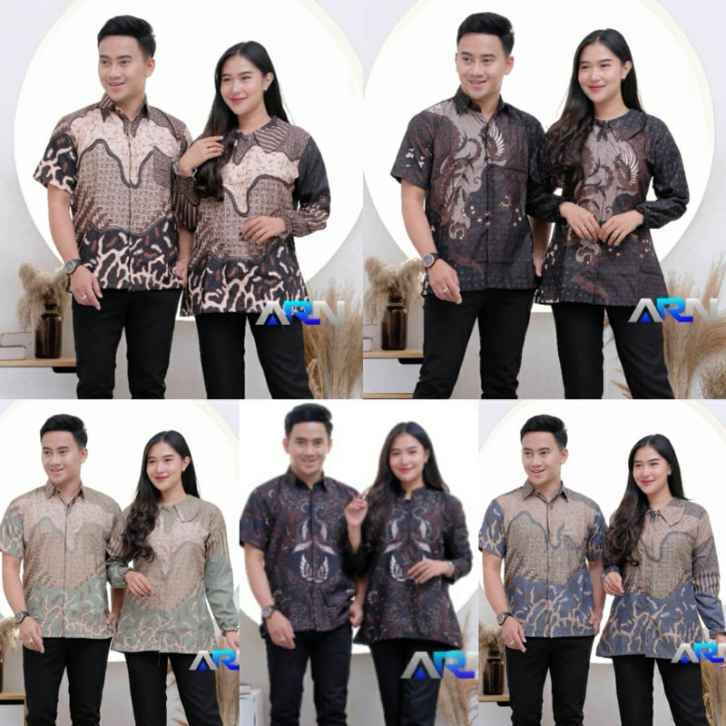 Batik couple kantor wanita pria - blouse atasan kantor seragam wanita pria seragam batik - seragam p