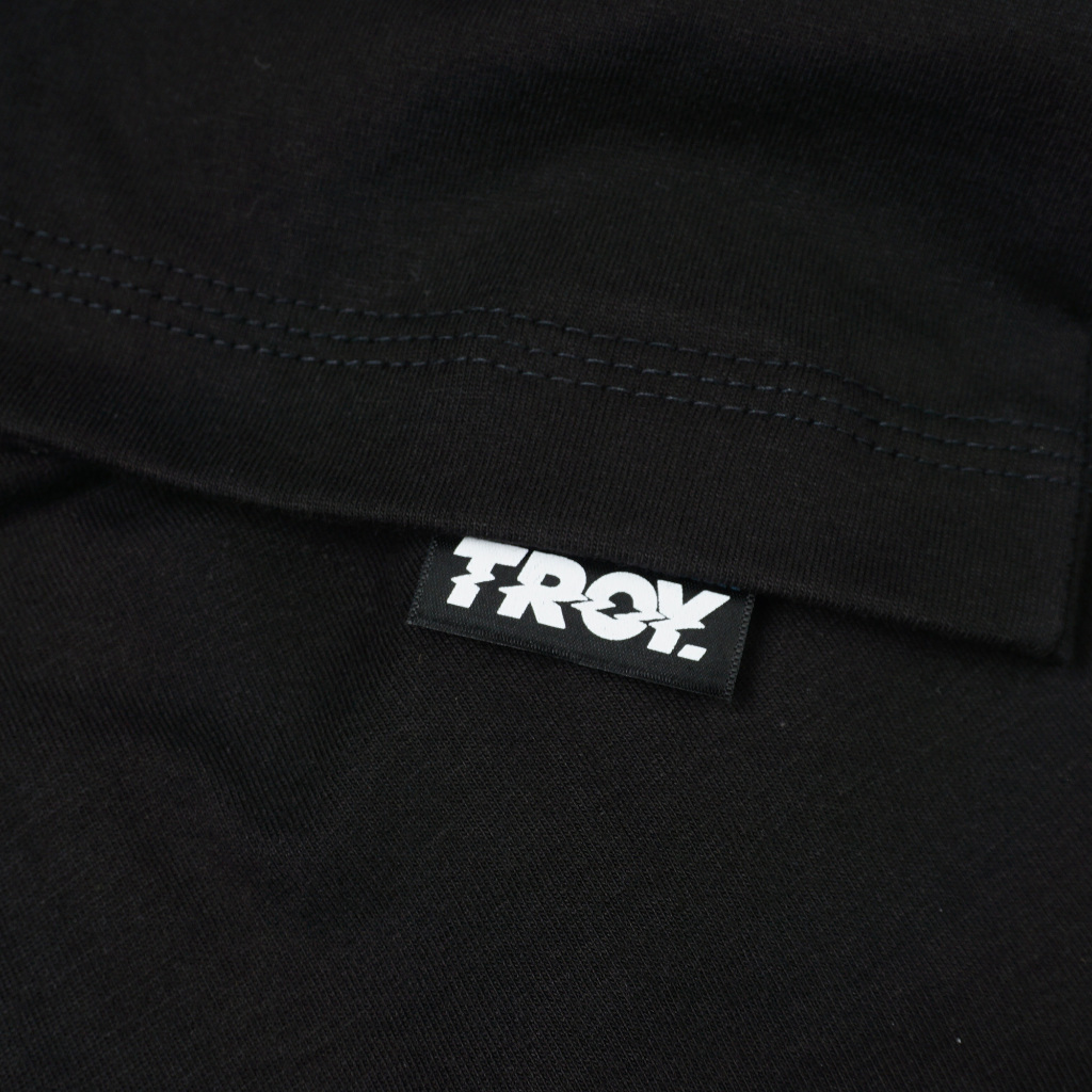 Troy Company Boxy Oversize Tshirt Black Human Hope - Kaos Boxy Oversize Hitam Lengan Pendek MBD 2519