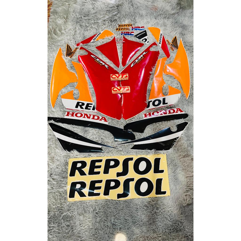 STIKER STRIPING BODY MOTOR CBR REPSOL 2015