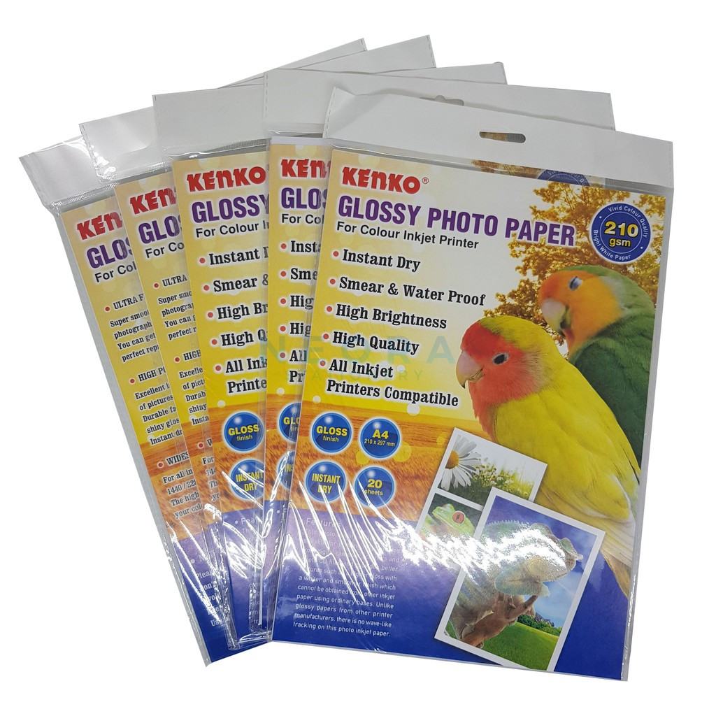 

Kenko | Glossy Photo Paper | A4 | 210 Gsm