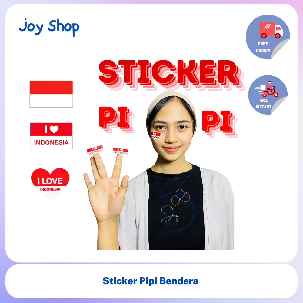 

Stiker Pipi Merah Putih Stiker Tempelan Pipi Hiasan HUT RI 17 Agustus Kemerdekaan