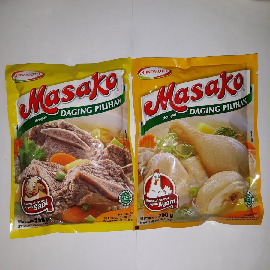 

Masako Kaldu Ayam dan Sapi 250gr Penyedap Rasa