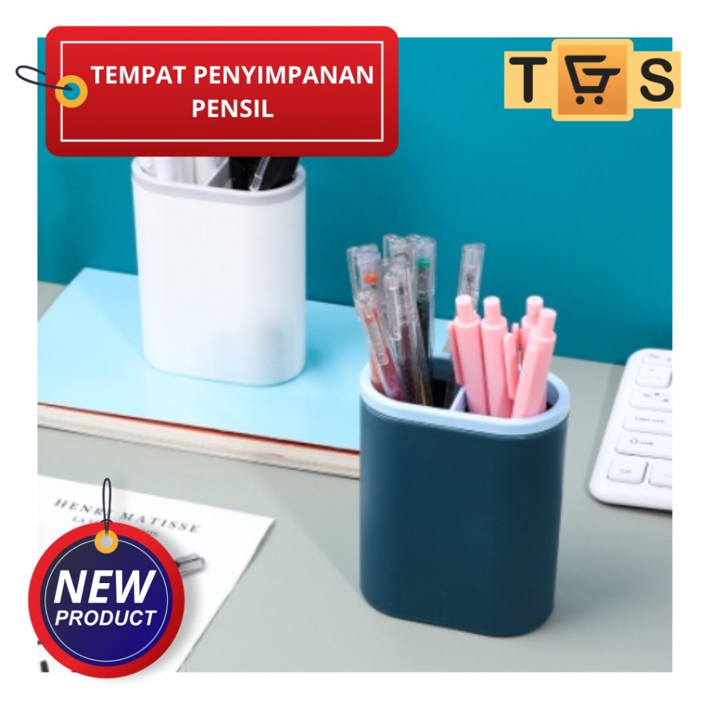 

[200gr] T641 | Kotak Penyimpanan Pensil/ Pena ATK 2 Sekat TGS