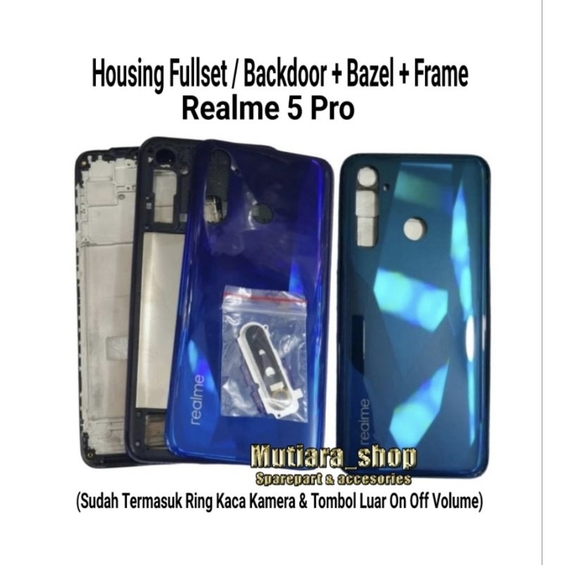 Housing Fullset / Backdoor + Bazel + Frame Realme 5 Pro | Casing Fullset Frame Realme 5 Pro