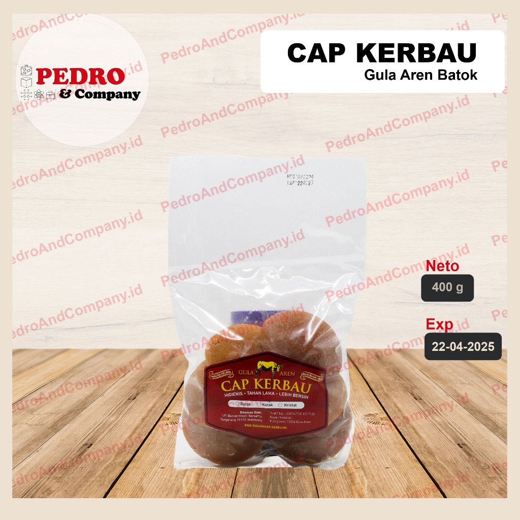 

gula aren cap kerbau bentuk BATOK 400g - natural brown sugar