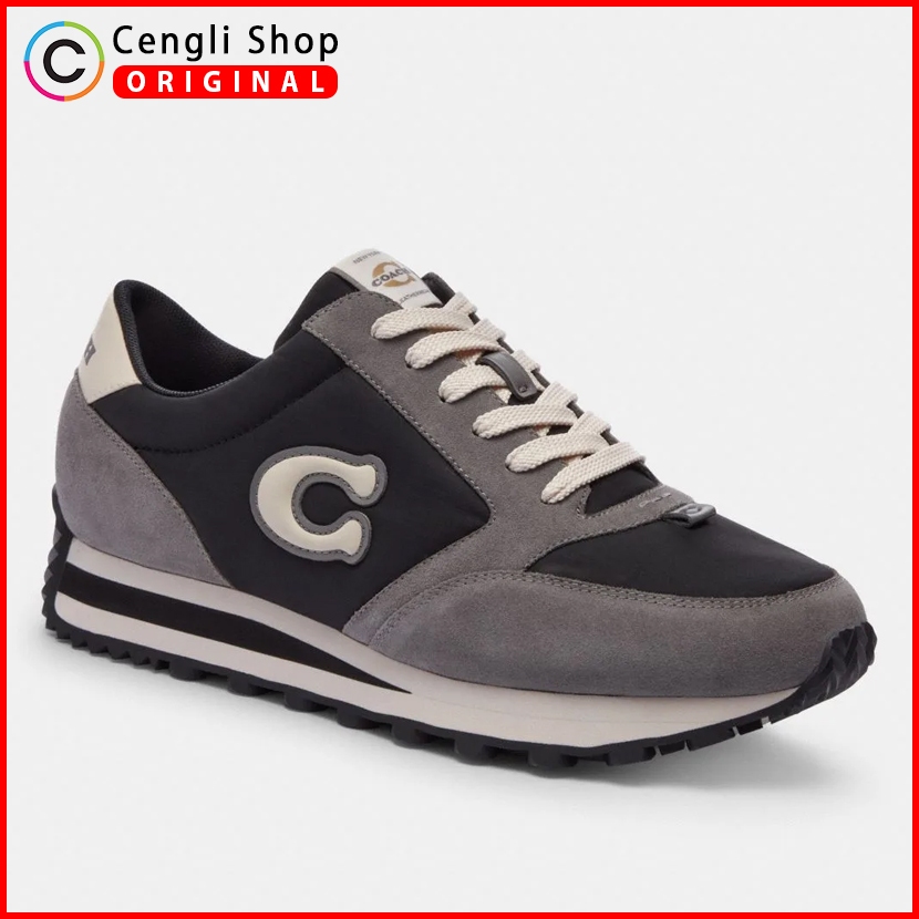 SEPATU KULIT COACH PRIA ORIGINAL ASLI ORI SNEAKERS SNEAKER CASUAL KASUAL SPORT KETS BRANDED TERBARU 