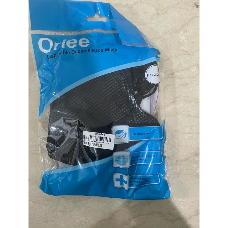 PRELOVED medical mask masker wajah hitam black