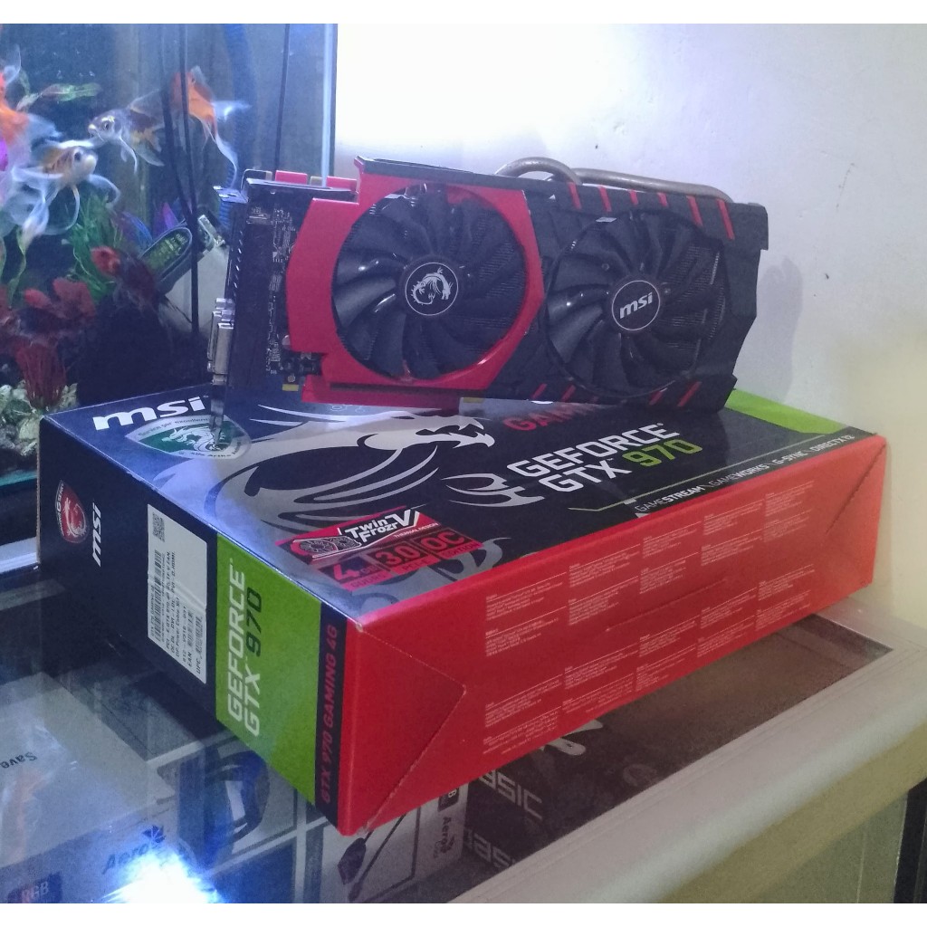 VGA MSI GamingX GTX 970/ Fullset/ Segel/ Bersih terawat