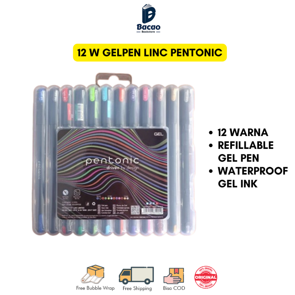 

Pentonic Gel Pen Set 12C / Pena Jel / Pulpen / GEL PEN