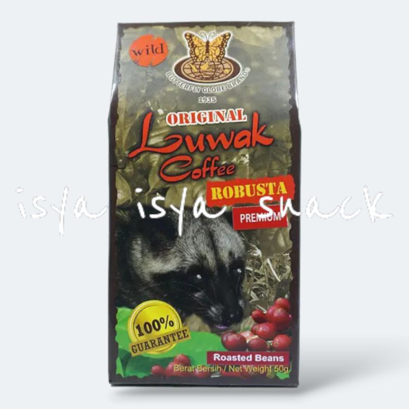

Kupu Kupu Bola Dunia Kopi Bali Luwak Original Robusta Premium Kopi Bubuk Ground Beans