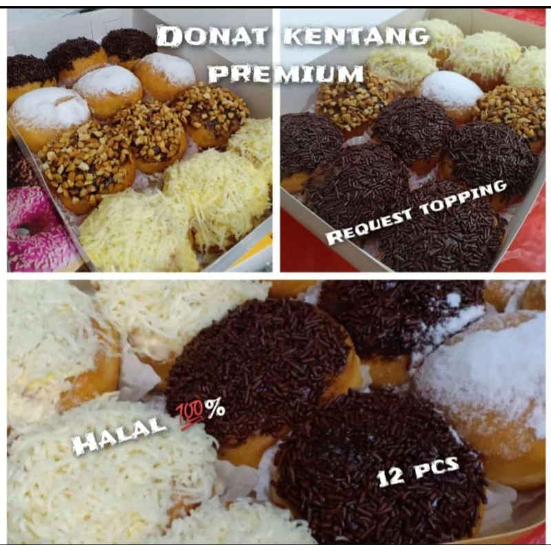 

Donat Kentang Premium 12 Pcs