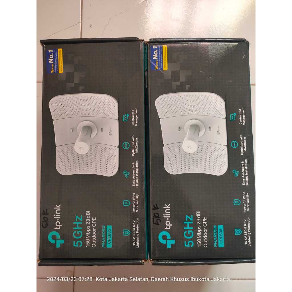 TP-LINK CPE605 5GHZ 150MBPS 23DBI OUTDOOR CPE CPE605 Router