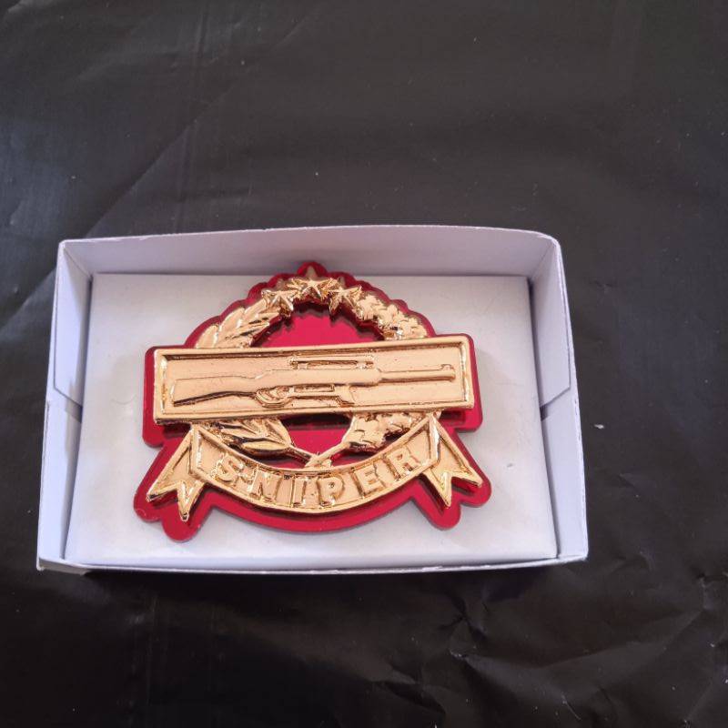 Brevet wing sniper laras panjang/brevet pin sniper laras pendek
