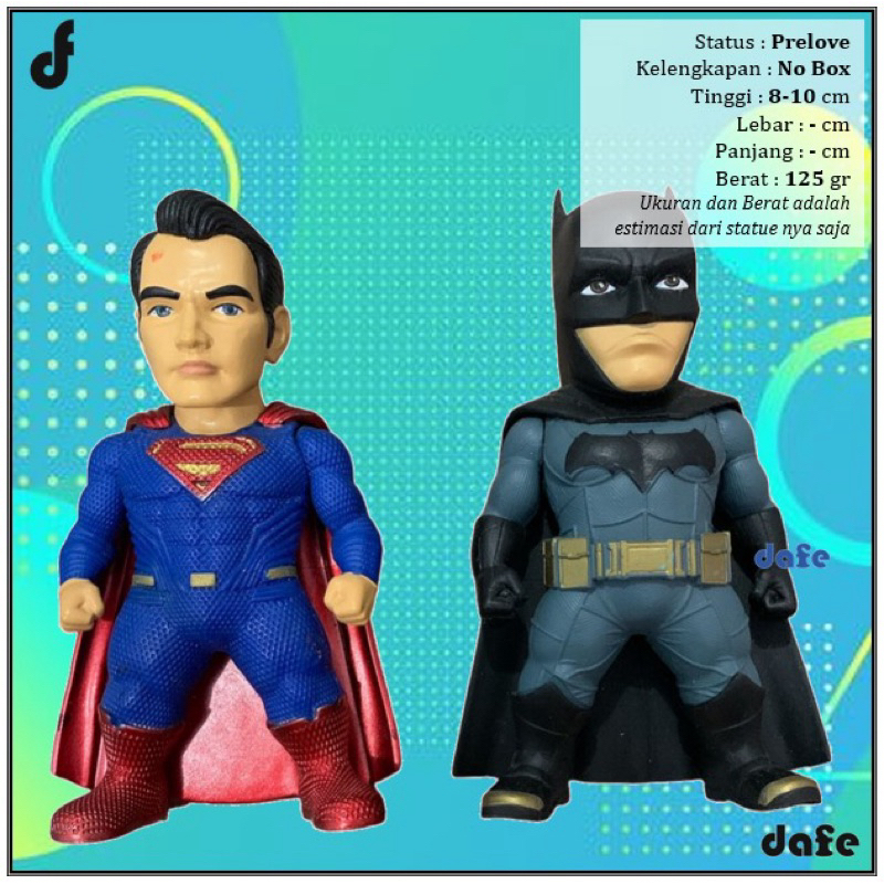 Superman Batman DC Justice League Action Figure Set