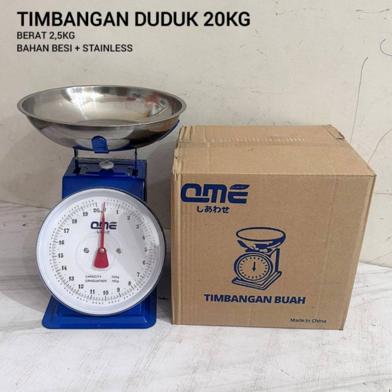 Timbangan manual 20kg QME timbangan buah timbangan laundry