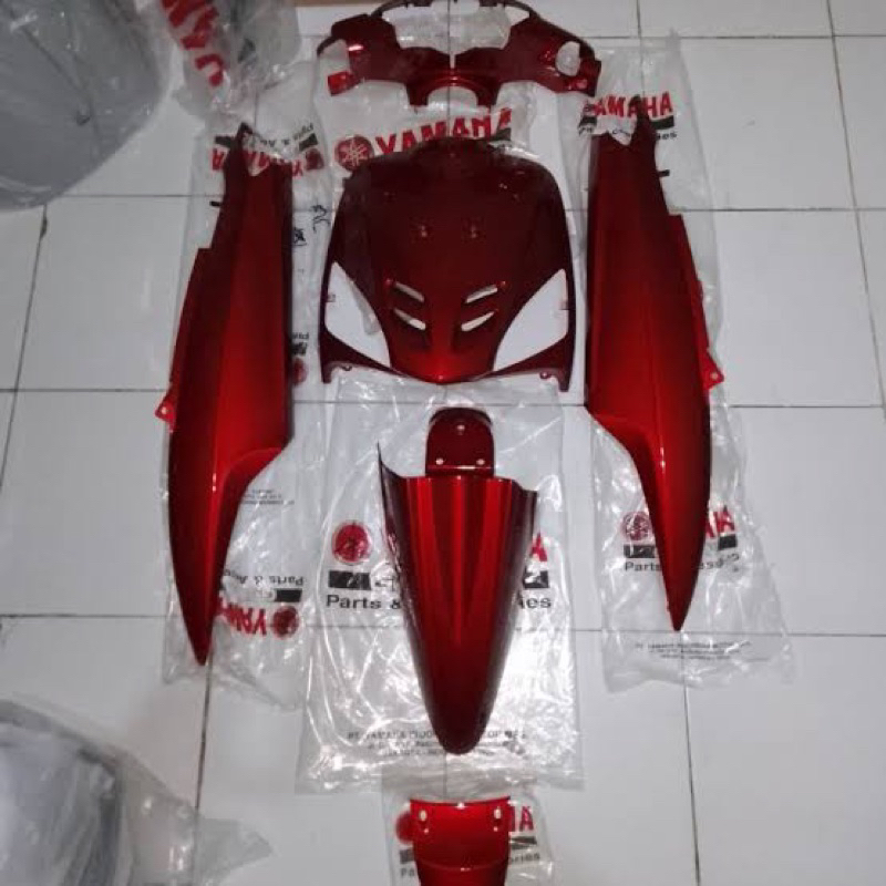 body halus set mio sporty mio 5TL original body halus merah maroon body halus set merah maroon slebo