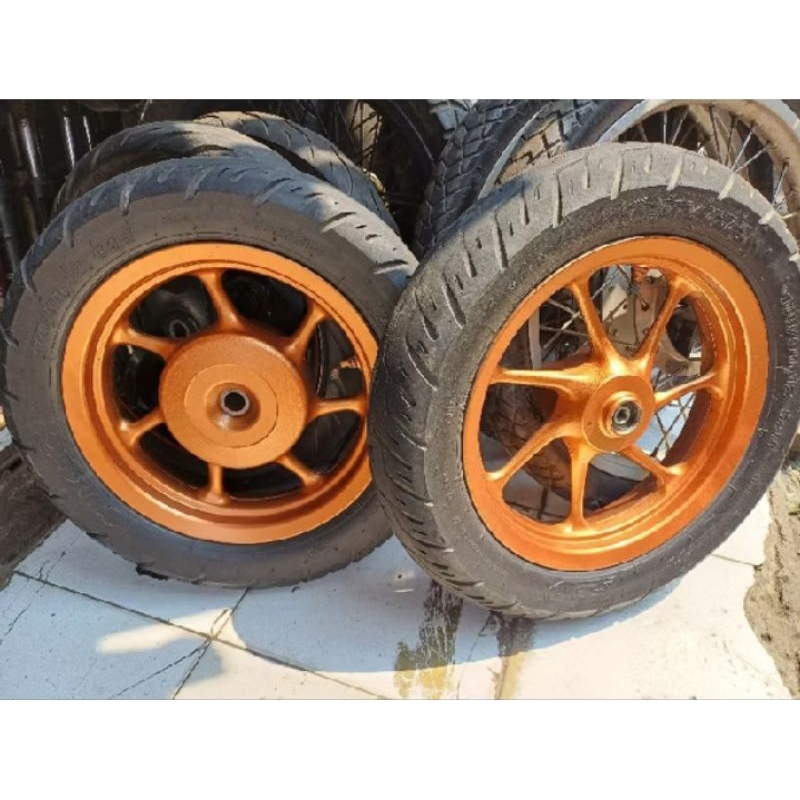 VELEG PELEK HONDA SCOOPY RING 12 + BAN ORIGINAL COPOTAN