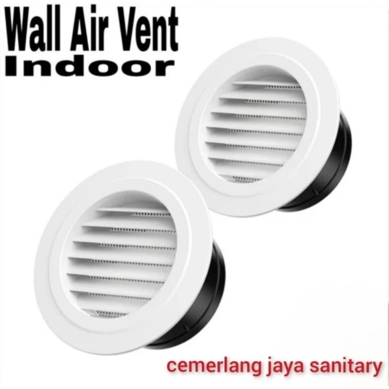 Wall Air Vent Grill Cover Ducting Ventilasi Udara Rumah Dapur Tutup Ventilasi Udara Bulat