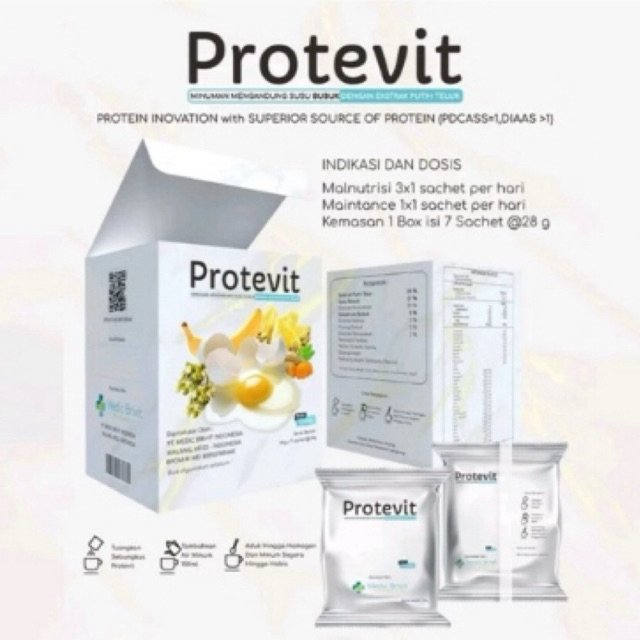 

PROTEVIT Minuman Extrak Putih Telur yang diHidrolisa dan Mengandung Susu