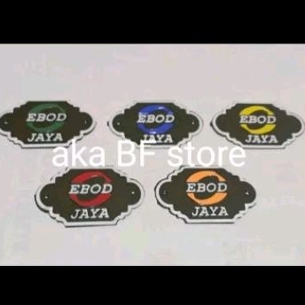 logo ebod jaya per biji 15rb sama baut emblem sangkar kandang ebod jaya kotak murai Anis pleci cible