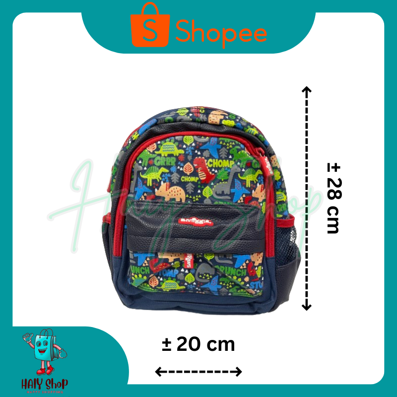 Tas Ransel Smiggle Teeny Tiny Backpack Edisi Dino High Quality / Grade Ori #617