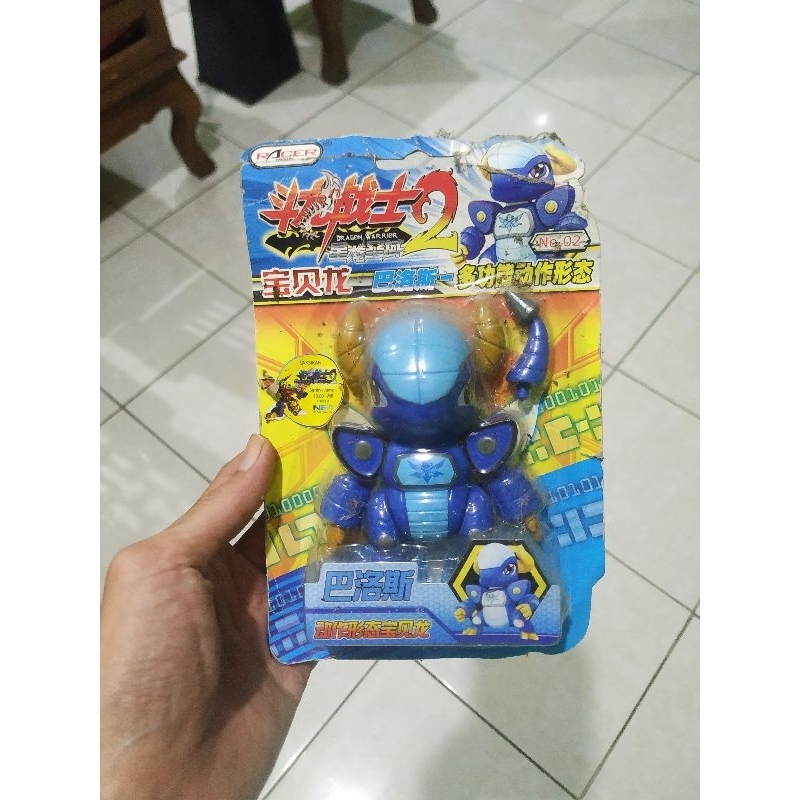 mainan display dragon warrior blue
