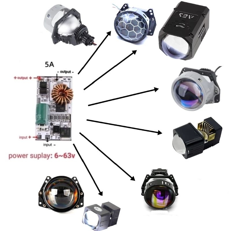 DRIVER LED SINGLE LED 5A PLAT ALUMUNIUM POWER KONSTAN UNTUK MOBIL  MOTOR  SPIK UP ALL NUW BILED