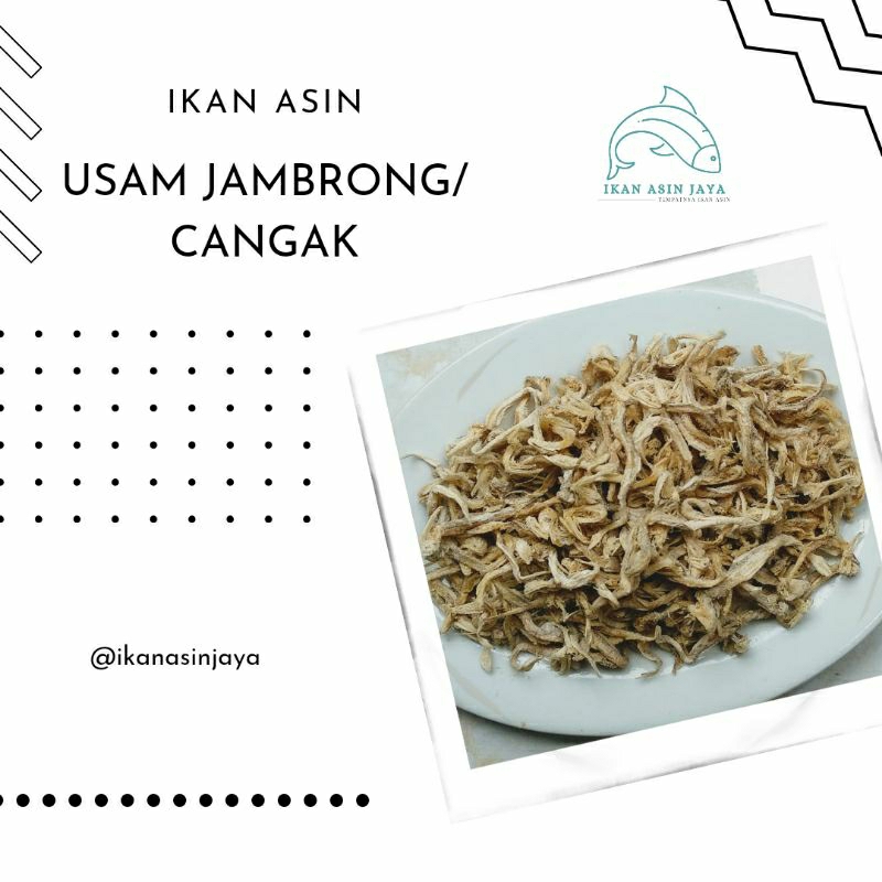

Ikan Asin Usam Jambrong / Cangak 500 Gram