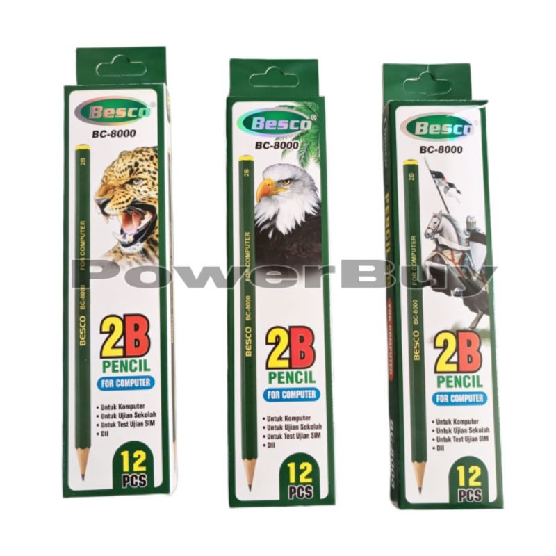 

12 Pensil 2B BESCO/Pencil 2b For Computer/Pensil 2b Murah