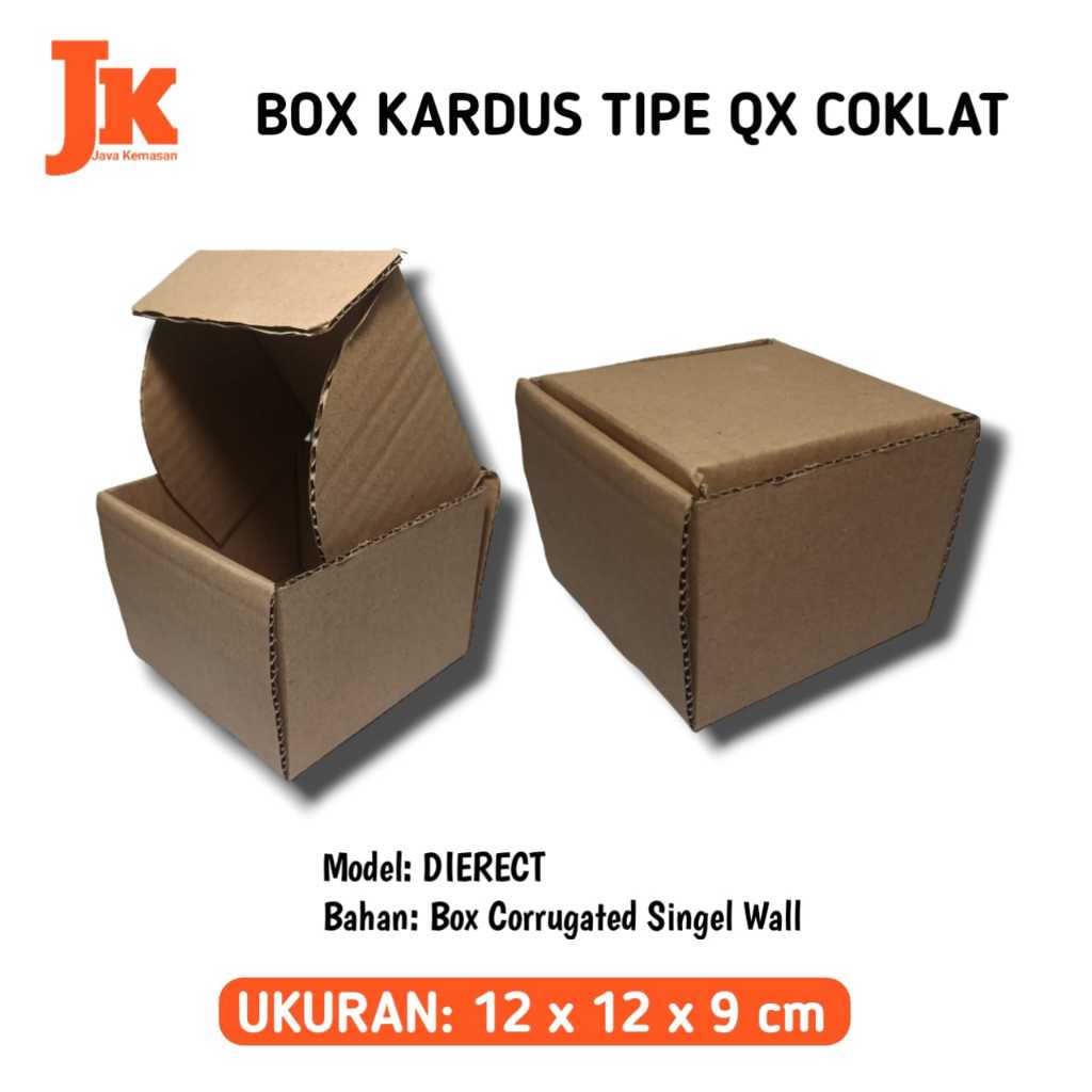 

KARDUS QX KOTAK BOX KARTON CORRUGATED DIRECT COKLAT KECIL POLOS TEBAL PACKING SEPATU ACSESORIS SOUVENIR