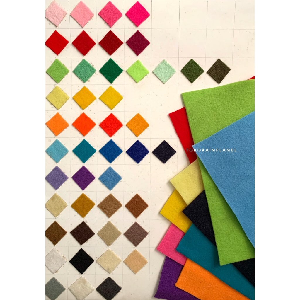 Kf104 Ukuran 22x23cm Kain Flanel Acrylic Felt