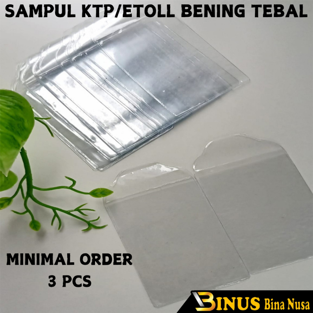 

Sampul Plastik KTP Etoll Cover Kartu ATM Asuransi MINIMAL ORDER 3 PCS