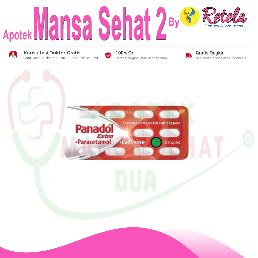 Panadol Extra 10 Kaplet / Paracetamol
