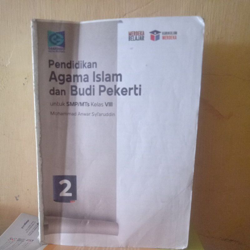 pendidikan agama Islam Dan budi pekerti kelas 8/2 smp grafindo kurikulum merdeka