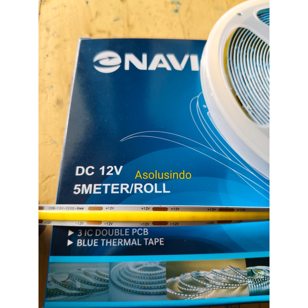 LAMPU STRIP LED COB 12VDC - PER ROLL 5 METER