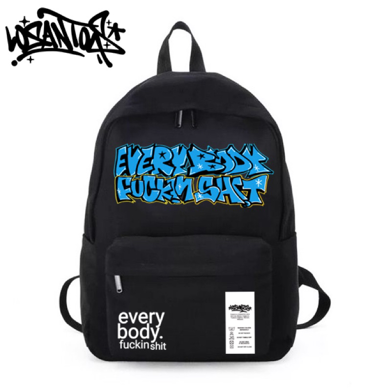 Losantos - Tas ransel everybody black Free sticker