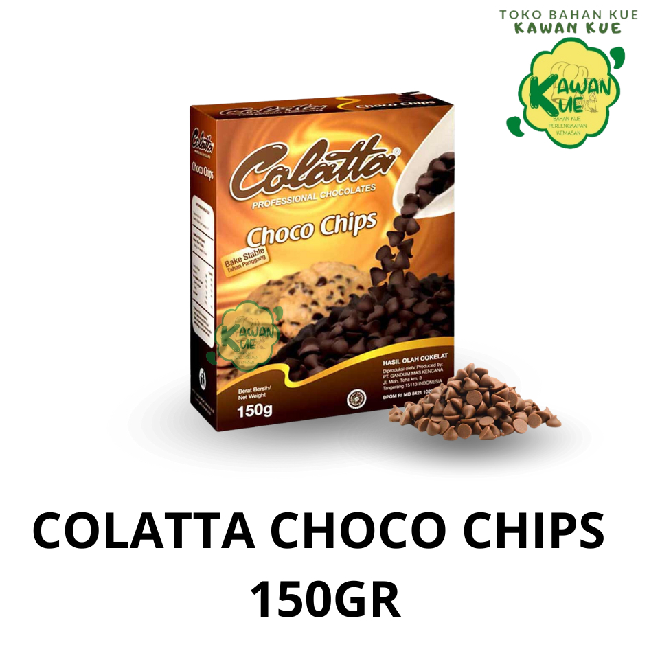 

Colatta Choco Chips 150 gr Chocolate Tahan Panggang - Coklat Kecil Kerucut - Coklat Hiasan Kue