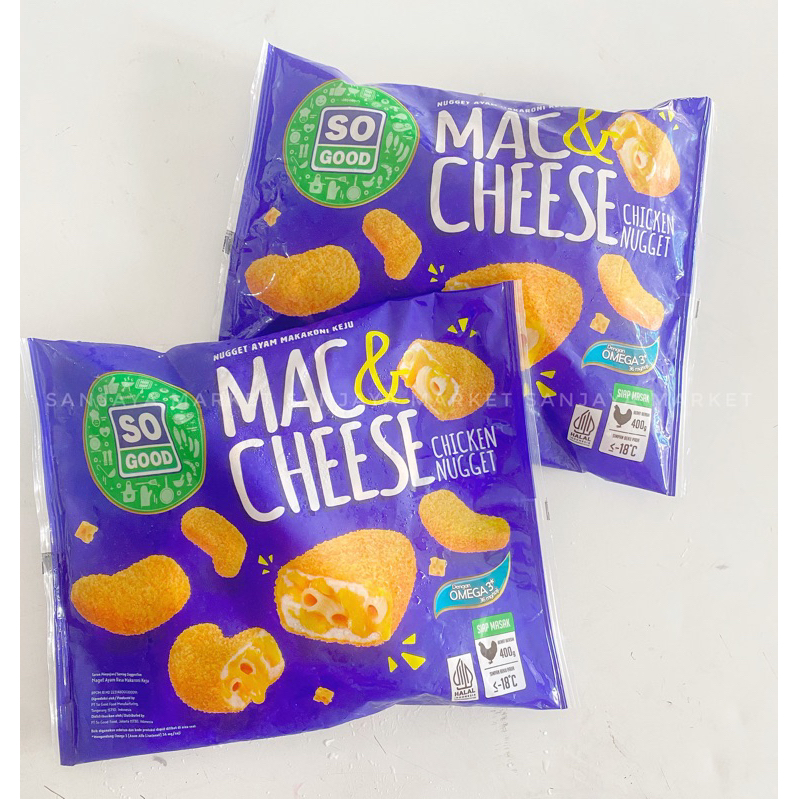 

SO GOOD SOGOOD MAC AND CHEESE MAC & CHEESE 400GR NUGGET KEJU MAKARONI ENAK PROMO READY BANDUNG