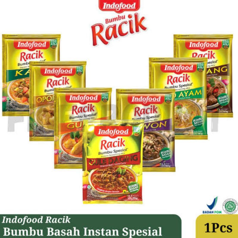 

indofood bumbu racik basah 45gr