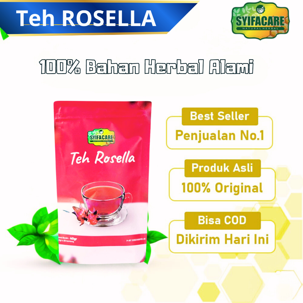 

Teh Celup Rosella Syifacare Menurunkan Tekanan Darah Dan Kolesterol Teh Herbal Tanpa Pengawet