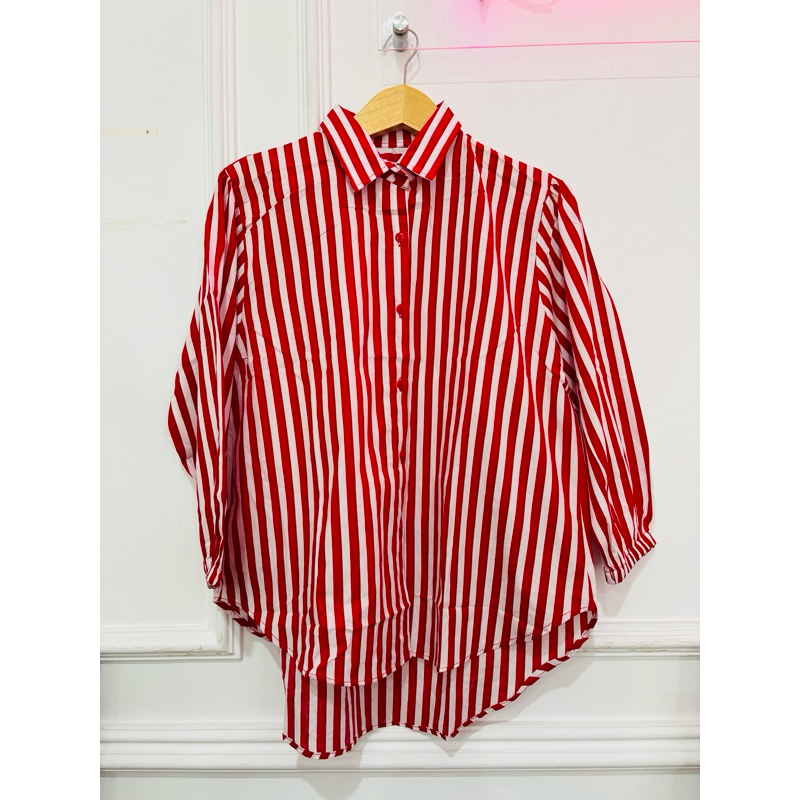 Tania Blouse KEMEJA MERAH PUTIH AGUSTUSAN