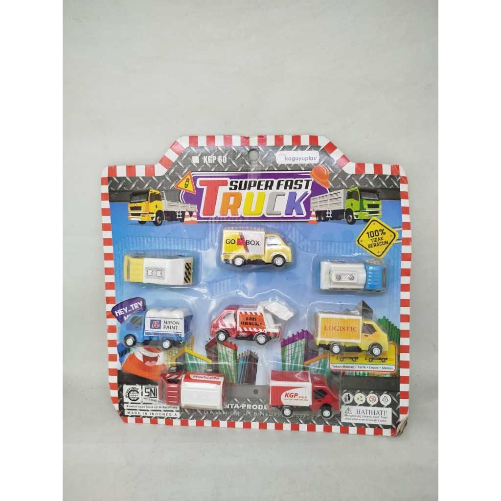 Mainan paket mobil truck mini cute - Super Fast Truck - KGP 60