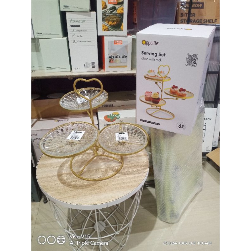 serving set/wadah saji informa gratis paking kayu