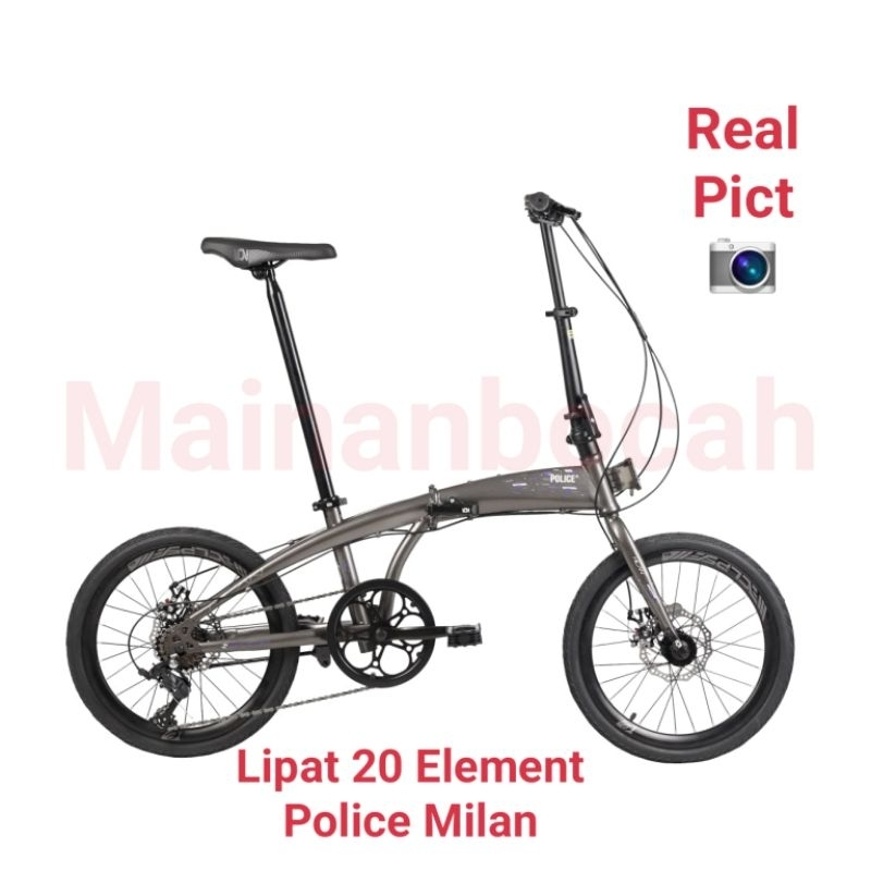 [BONUS BELL] TERMURAH Sepeda lipat 20 Element Police Milan meteor sepeda lipat police milan 20