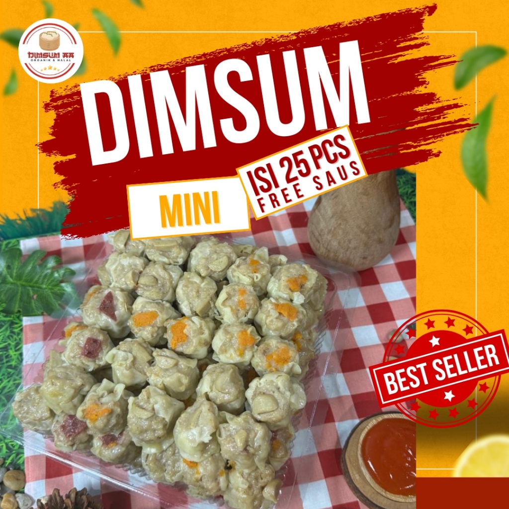 

NEW!! Kemasan Twinwal Best Dimsum Mini isi 25 pcs MIX Toping FREE Saus Merah Halal