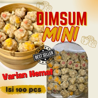 

NEW!! Kemasan Twinwal Dimsum MINI isi 100 pcs Toping MIX Halal Gratis Saos Merah