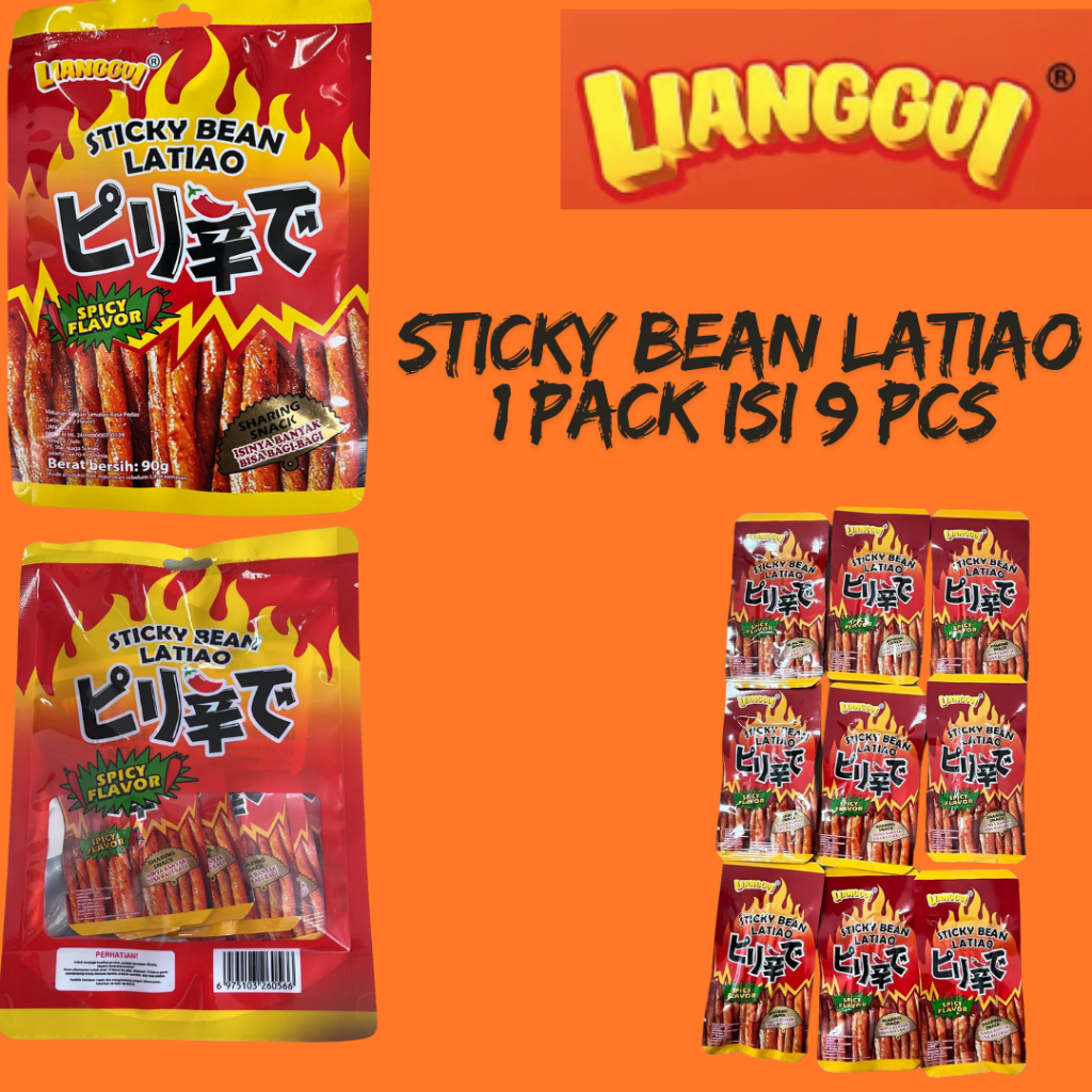 

Lianggui Sticky Bean Latiao 100g Lianggui Spicy Flavour Latiao