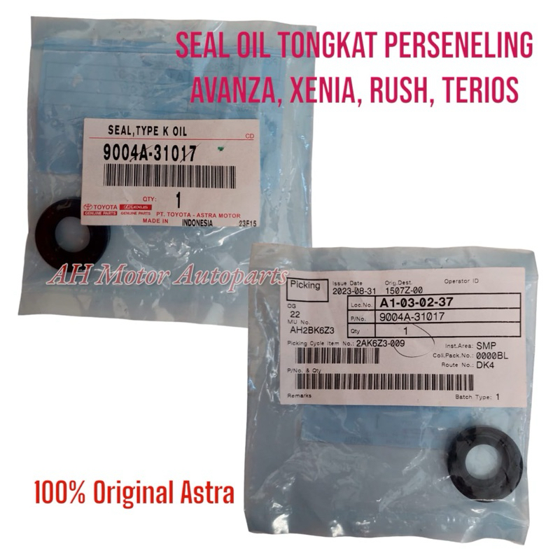 Seal Oil Oli Tongkat Perseneling Avanza Xenia Rush Terios 9004A-31017