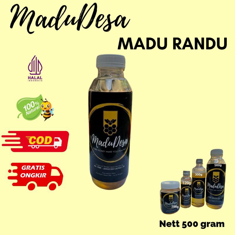 

Madu Murni Nektar Bunga RANDU 500 gram botol